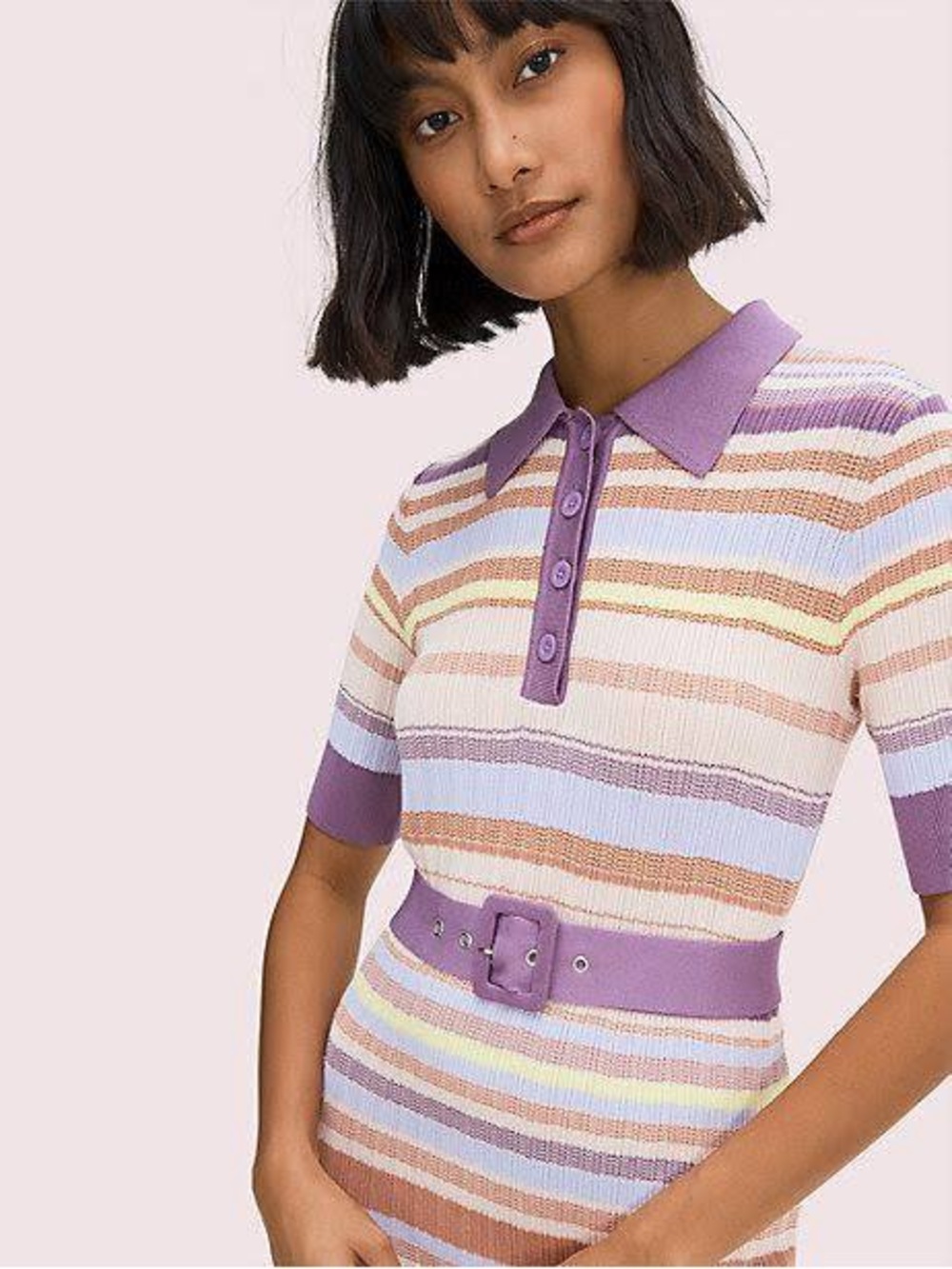 Kate Spade New York Multi-Stripe
Polo Knit Dress.